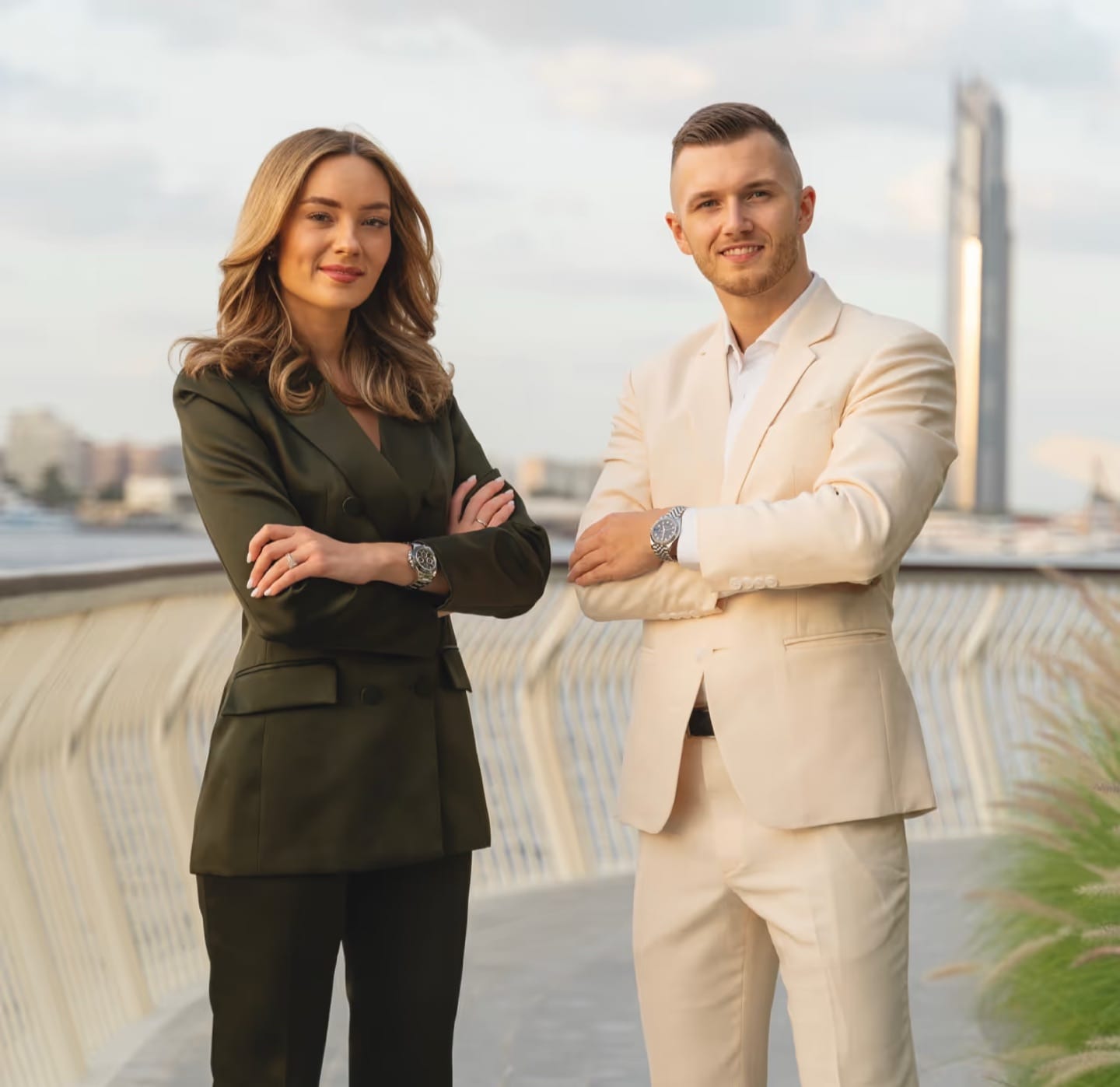 Tom and Angelika Grube, founders of Propertysuite, in Dubai